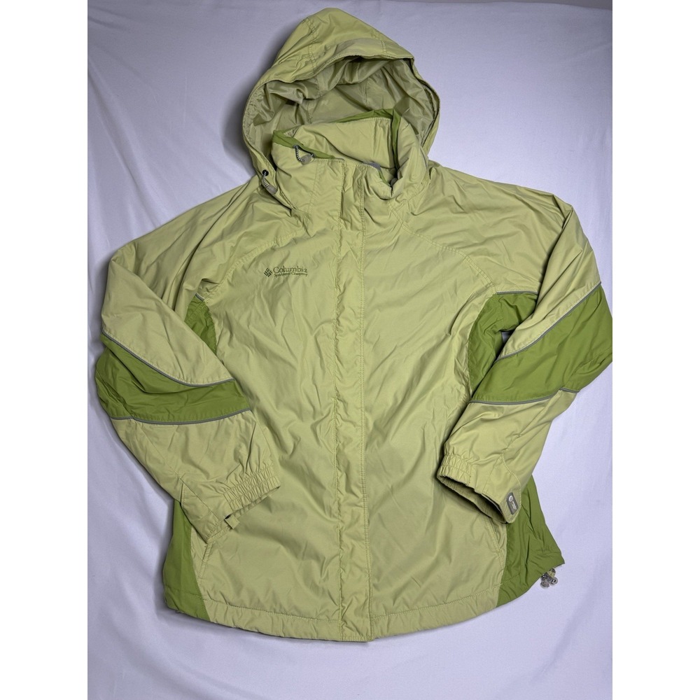 Columbia Core Interchange Womens Hooded Jacket Windbreaker‎ Size Large Vintage